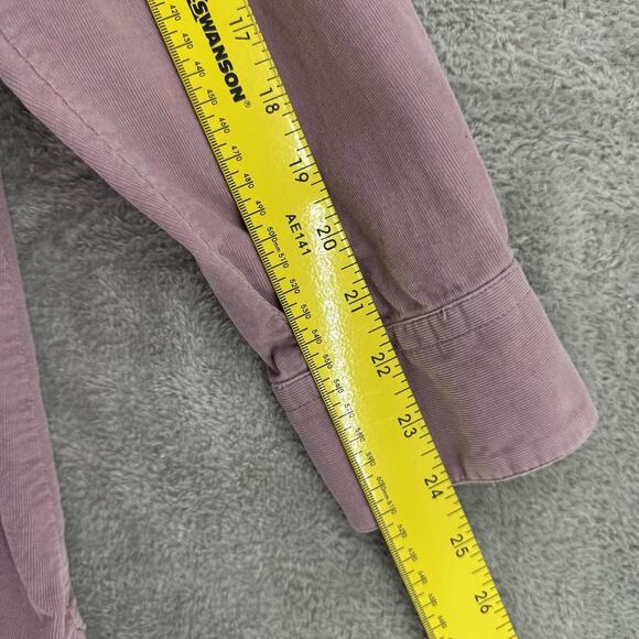 Soft Surroundings Top XL Lavender Button Up Corduroy Embroidered Western Angel - Picture 13 of 15